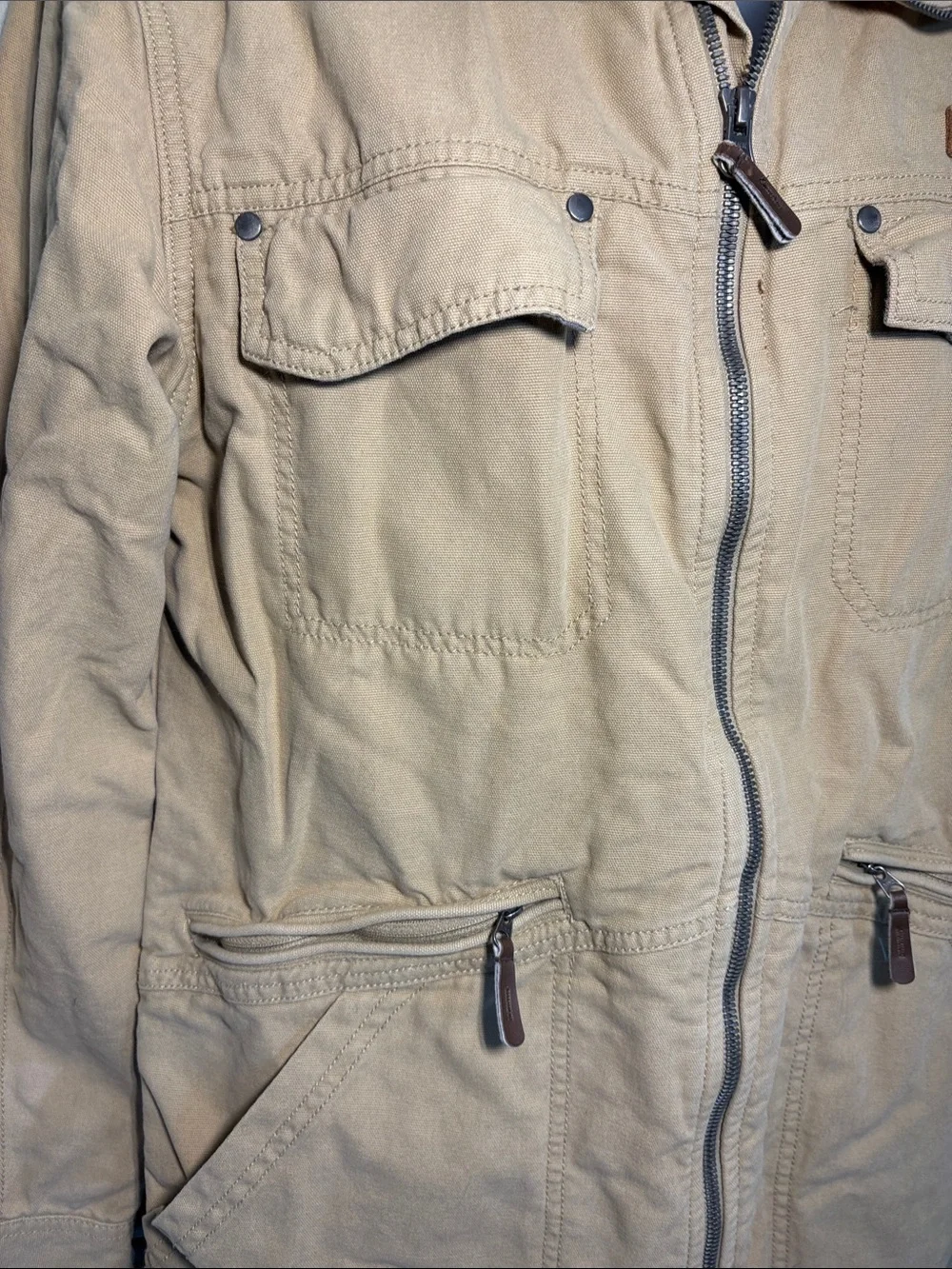 Columbia Beige/Tan Canvas Field Jacket